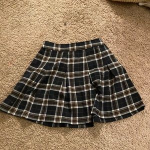 Hollis yet black plaid mini skirt